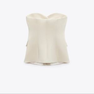 Zara | Tops | Zara Bustier Vest With Lapels | Poshmark